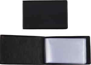 Визитница пластиковая Axent, 20 визиток, цвет черный - фото 1