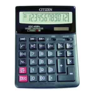 Калькулятор Citizen SDC-400, 143x192x38мм, 12 разрядный, 2 источника питания - фото 1