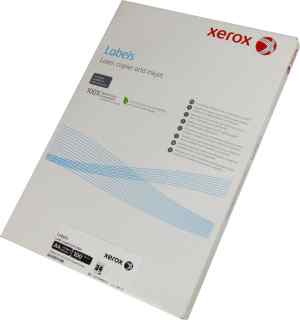 Бумага самоклеющаяся Xerox Labels А4 с прямоугольными углами,  А4/24, 70 х 37 мм - фото 1