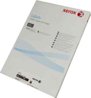 Бумага самоклеющаяся Xerox Labels А4 с прямоугольными углами,  А4/36, 70 х 24 мм - фото 1
