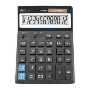 Калькулятор Brilliant BS-5522, 151x204x38мм, 12-розрядний, 2 джерела живлення - фото 1
