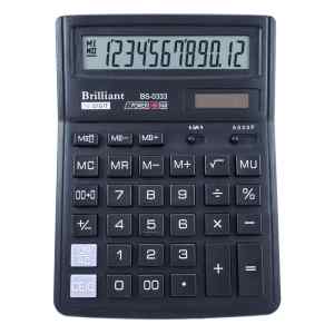 Калькулятор Brilliant BS-0333, 143x192x39мм, 12 розрядний, 2 джерела живлення - фото 1