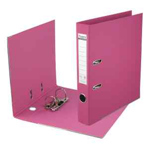 Папка-регистратор, 50 мм, А4, Axent Prestige, двусторонняя, розовая - фото 1
