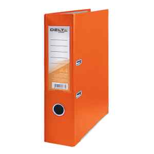 Папка-регистратор DELTA А4, 75 мм оранжевая - фото 1