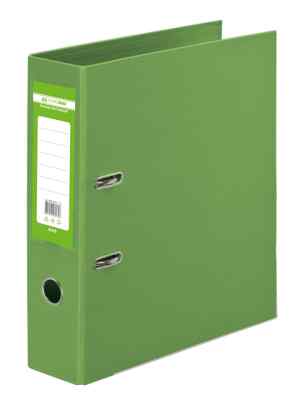 Папка - регистратор Buromax Lux A4, 70 мм, светло-зеленая - фото 1
