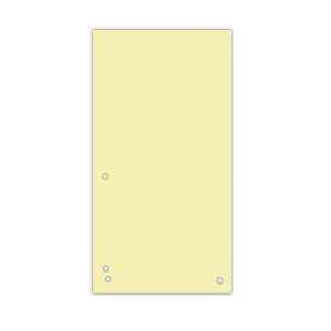 Разделители картоные Donau, желтые, 10,5 х 23 см, в упаковке 100 шт. - фото 1