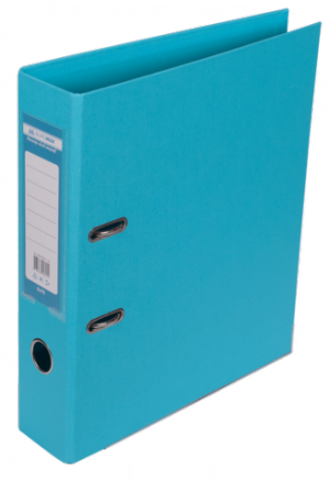 Папка-регистратор, 70 мм А4, Buromax Lux, двухсторонняя, голубая - фото 1
