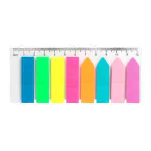 Стикеры - закладки, 12 х 42 мм, 200 л, 8 цветов, Delta, неоновые, пластиковые - фото 1