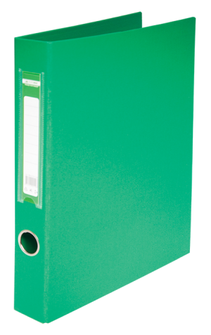 Папка - регистратор Buromax А4, 2 кольца, 40 мм, зеленая - фото 1