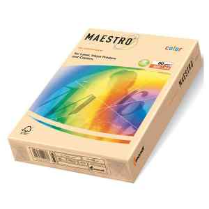 Папір кольоровий Maestro Color Pastel А4, 160 г/м2, кремовий(cream) CR20, 250 арк. - фото 1