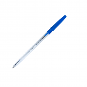 Ручка шариковая Вuromax-8118, прозрачный корпус, синяя - фото 1