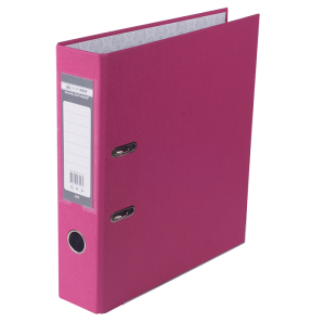 Папка -регистратор, 70 мм, А4, Buromax , односторонняя, розовая - фото 1