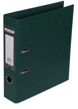 Папка -регистратор, 70 мм, А4, Buromax Lux, двухсторонняя, темно-зеленая - фото 1