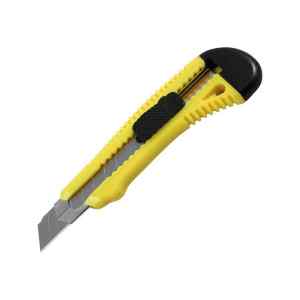 Нож канцелярский, Delta18 мм, металлическая направляющая, желтый - фото 1