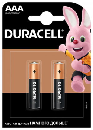 Батарейки Duracell LR03, ААА, 2 шт. - фото 1