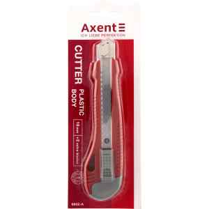 Нож канцелярский Axent металлический с авто-фиксатором 18 мм - фото 1