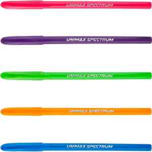 Ручка шариковая Unimax Spectrum Fashion 1.0 мм, синяя	  - фото 1