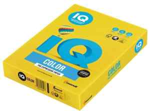Бумага цветная IQ Color Intensive А4, 80 г/м2, светло-желтая IG50, 500 л.	  - фото 1