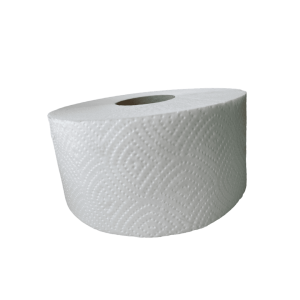 Туалетная бумага Papero Джамбо, белая, двухслойная, 120 м	  - фото 1