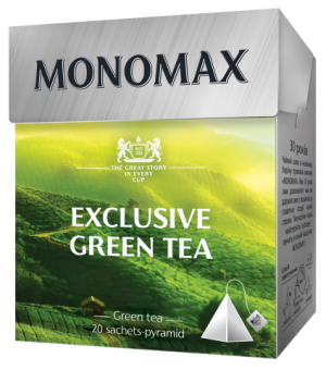 Чай зеленый 20пак, Exclusive Green Tea Мономах	  - фото 1