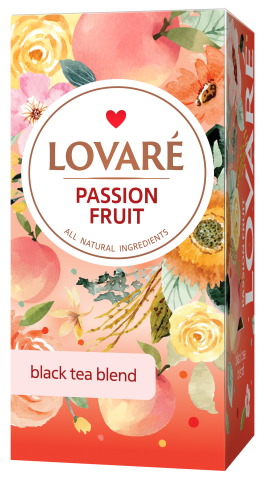 Чай черный 24 пак, Passion Fruit LOVARE - фото 1