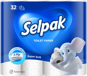 Бумага туалетная Selpak, белая, 32 рулона - фото 1