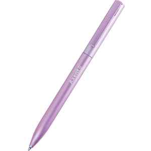 Ручка шариковая поворотный корпус Axent Partner 0.7 мм, металлическая розовая, пишет синим - фото 1