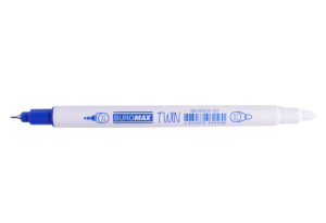Ручка - корректор капилярная  Buromax Twin 0,5 мм 3,0 мм синяя	  - фото 1