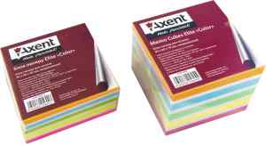 Бумага для записей цветная непроклеенная Axent Elite Color, 90 х 90 х 70 мм, без бокса - фото 1