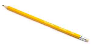 Олівець графітовий НВ, з гумкою, Buromax 8500, помаранчевий - фото 1