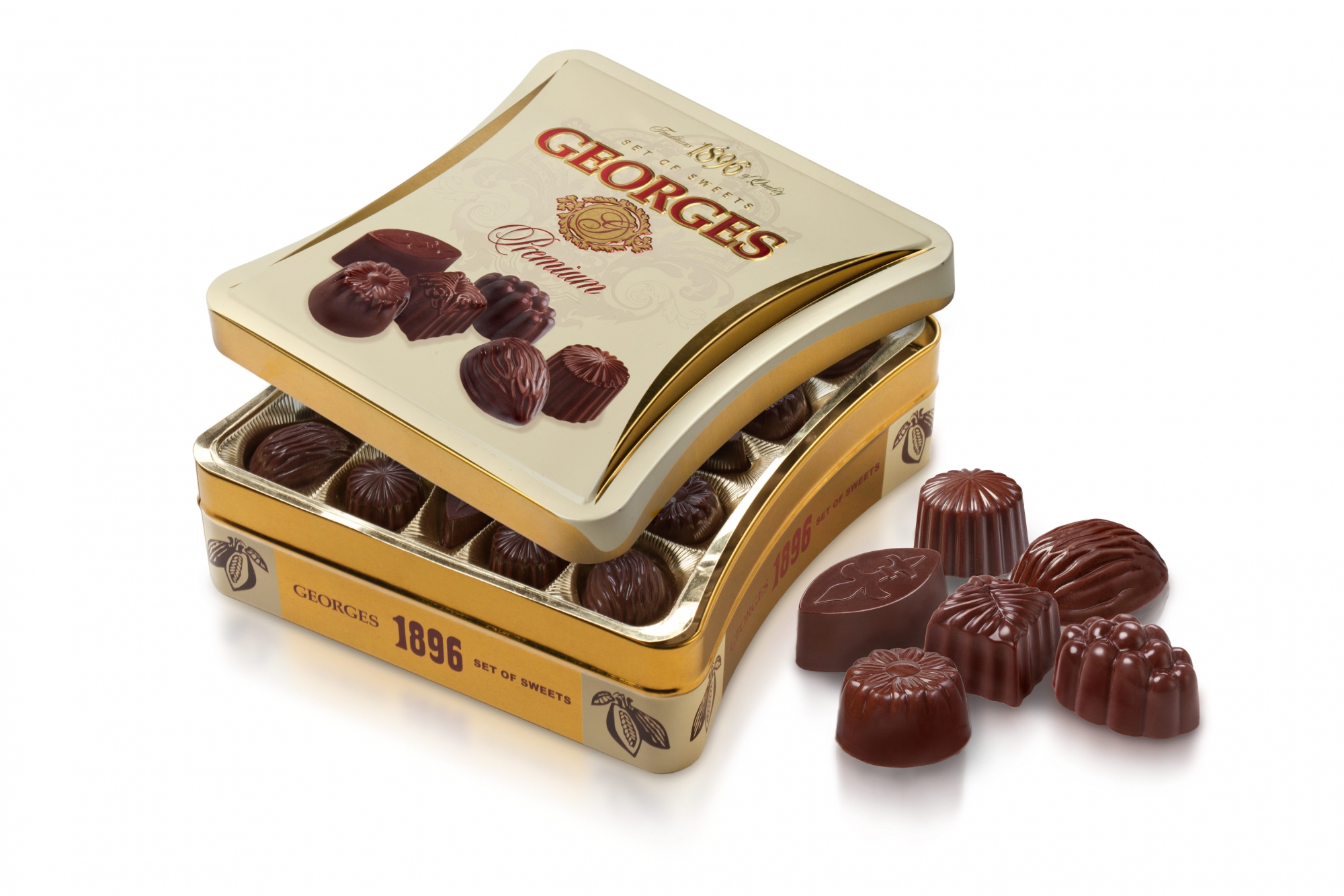 Шоколадные конфеты в коробках