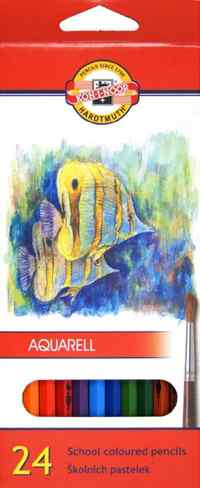 Карандаши цветные Koh-i-Noor Mondeluz Рыбки, 24 цвета - фото 1