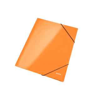 Папка на гумках з глянцевого картону  Leitz WOW А4, помаранчевий металік - фото 1