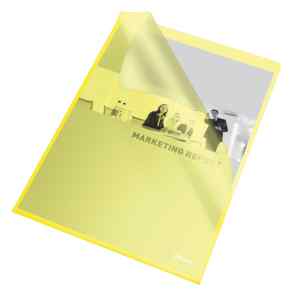 Папка-куточок А4, Esselte 105мкм, матова, жовта - фото 1