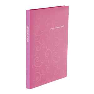 Папка з боковим притиском А4 Buromax Barocco з карманцем, рожева - фото 1