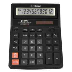 Калькулятор Brilliant BS-777М, 157x200x31мм, 12 разрядный, 2 источника питания - фото 1
