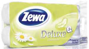 Туалетний папір Zewa Deluxe camomile, білий, 3-х шаровий, 8 шт. - фото 1