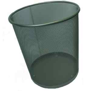 Корзина для мусора Buromax, металическая сетка, черная - фото 1