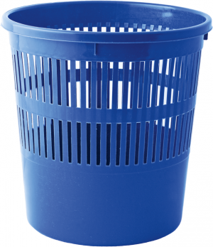 Корзина для сміття Buromax пластикова решітка синя - фото 1