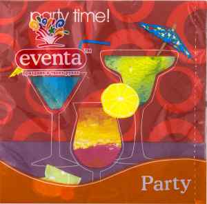 Серветки столові Eventа Party time, тришарові, в упаковці 20 штук - фото 1