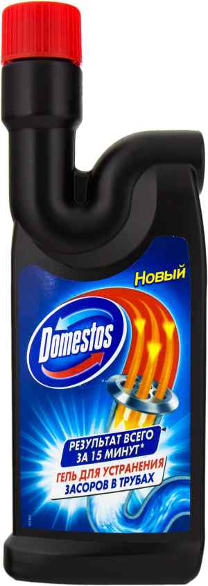 Средство для прочистки труб Domestos, гель 500 мл. - фото 1