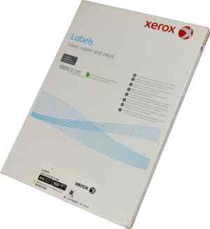 Бумага самоклеющаяся Xerox Labels А4 с прямоугольными углами,  А4/8, 105 х 71 мм - фото 1