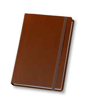 Ежедневник датированный Optima Cross А5, мягкая обложка, на резинке, коричневый - фото 1