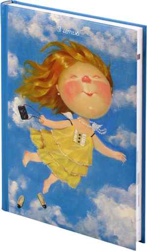 Ежедневник недатированный Brunnen Агенда Графо Гапчинская 12 А5, голубое небо в облаках с рисунком - фото 1