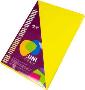 Папір кольоровий Uni Color Intensive А4, 80 г/м2, жовтий(canary yellow), 100 арк. - фото 1