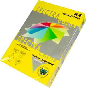 Папір кольоровий Spectra Color Intensive А4, 80 г/м2, лимон(Lemon 210), 500 арк. - фото 1