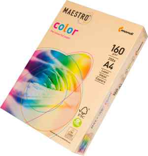 Папір кольоровий Maestro Color Pastel А4, 160 г/м2, лосось(salmon) SA24, 250 арк. - фото 1