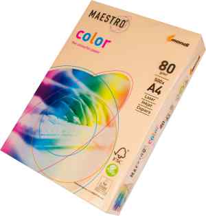 Папір кольоровий Maestro Color Pastel А4, 80 г/м2, персикова SA24, 500 арк. - фото 1