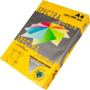 Бумага цветная Spectra Color Intensiv А4, 80 г/м2, 500 л, золотой Gold 200	 - фото 1