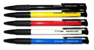 Ручка кулькова автоматична Economix Mercury синій - фото 1